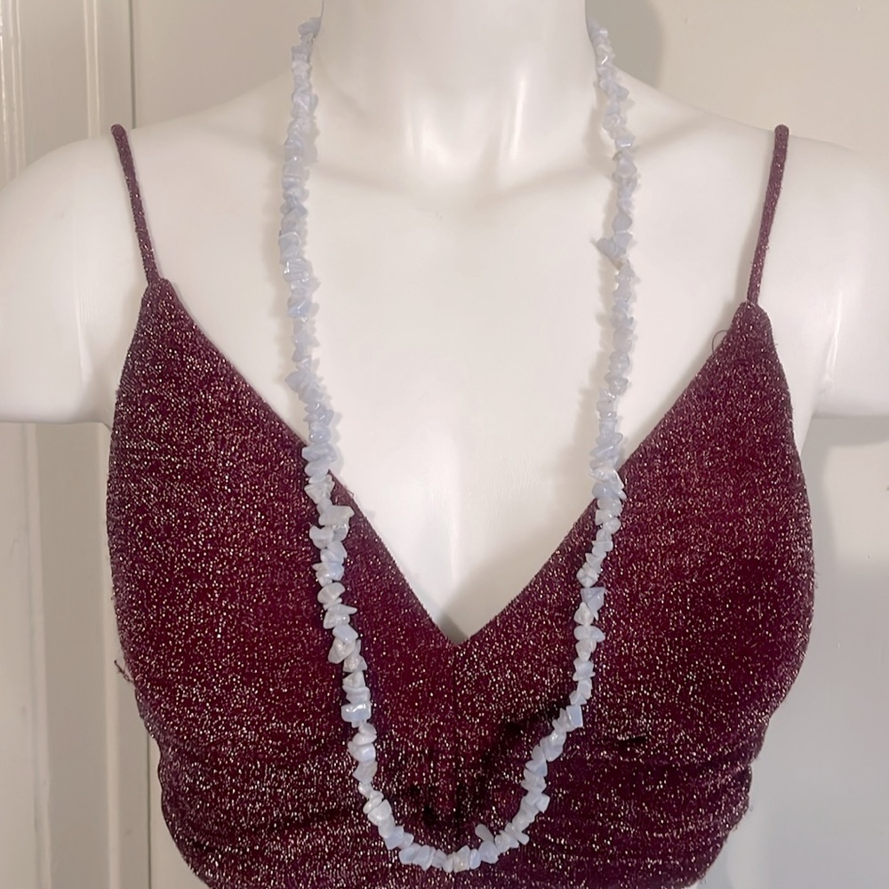 Large agate necklace